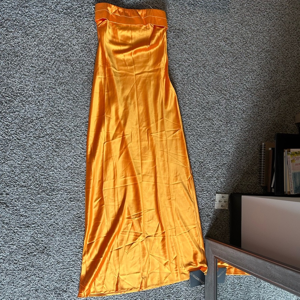 Orange Satin dress